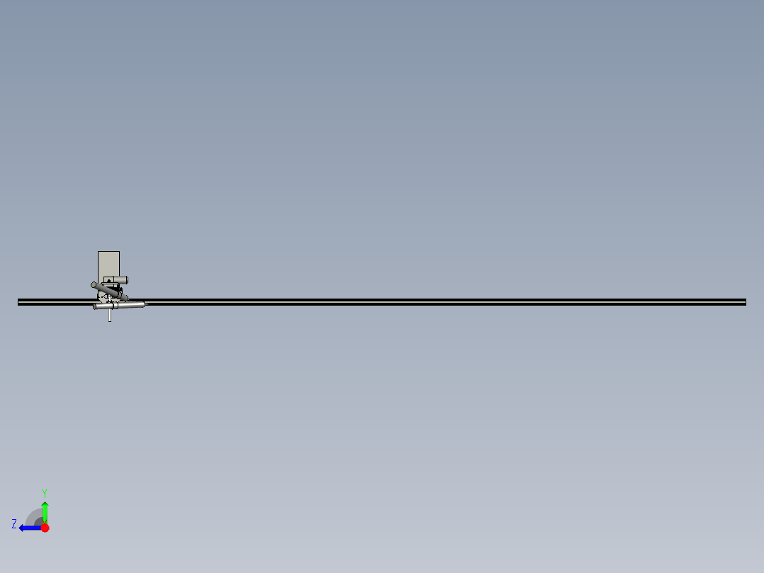 实木复合板点胶装置右视图