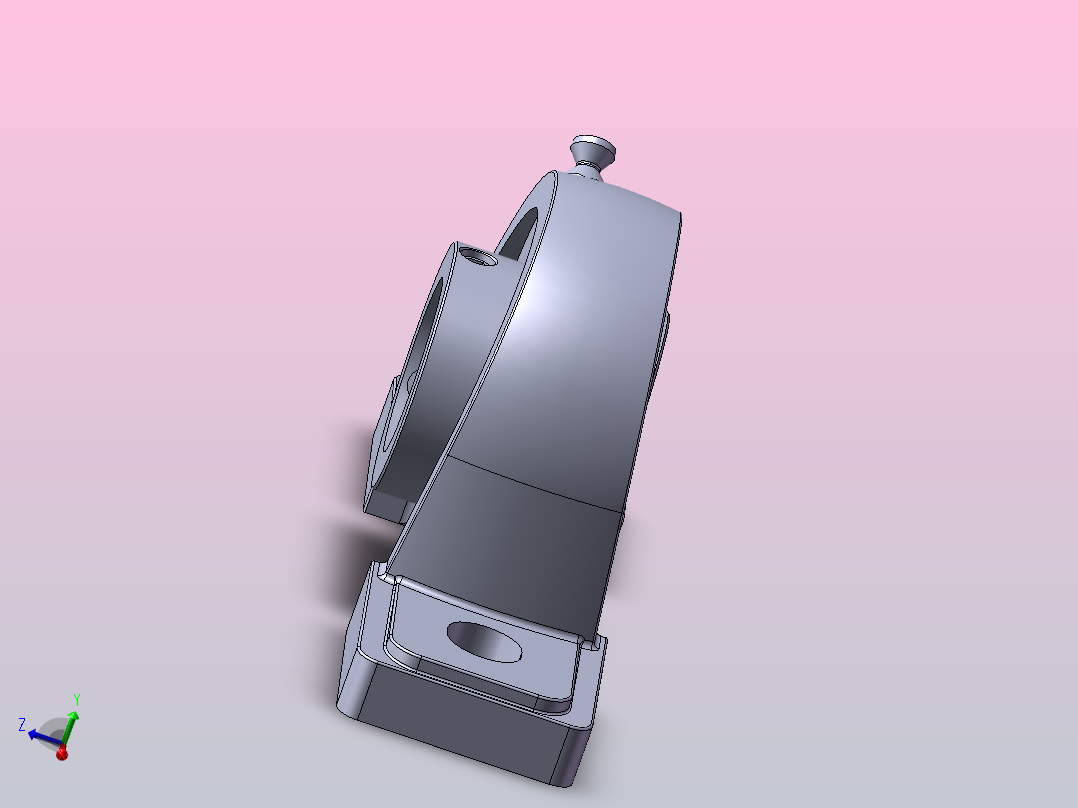 轴承座trp208主视图