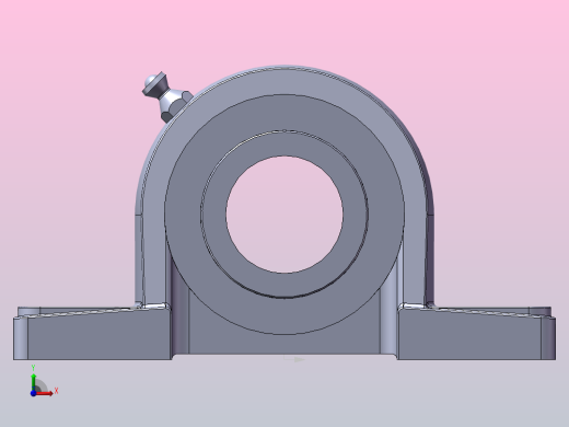 轴承座trp208前视缩略图