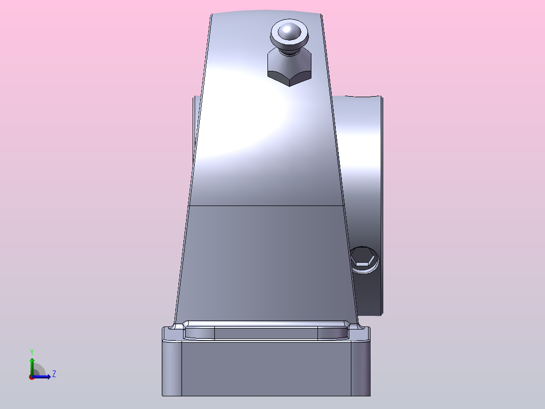 轴承座trp208左视图