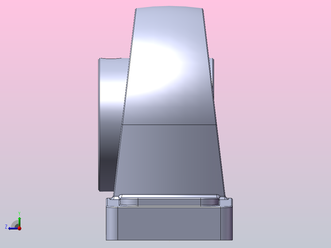 轴承座trp208右视图