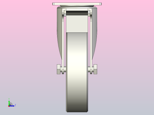 中重载型(200~300kg)万向双刹型脚轮[CADH150-NB]左视缩略图