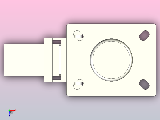 中重载型(200~300kg)万向双刹型脚轮[CADH150-NB]俯视缩略图