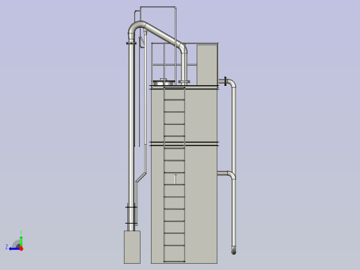 重力式空气擦洗滤池右视缩略图