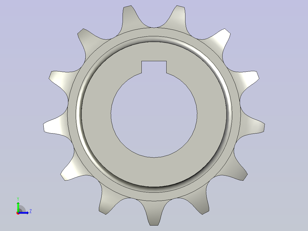 双排链轮10A-13左视图