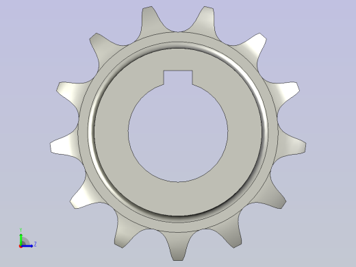 双排链轮10A-13左视缩略图