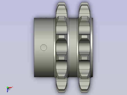 双排链轮10A-13俯视缩略图