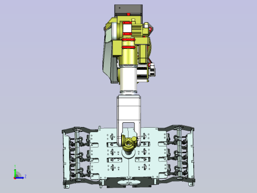 机器人抱夹式码垛抓具设计左视缩略图