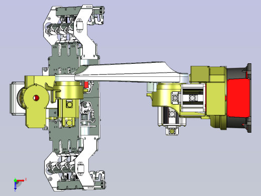 机器人抱夹式码垛抓具设计俯视缩略图