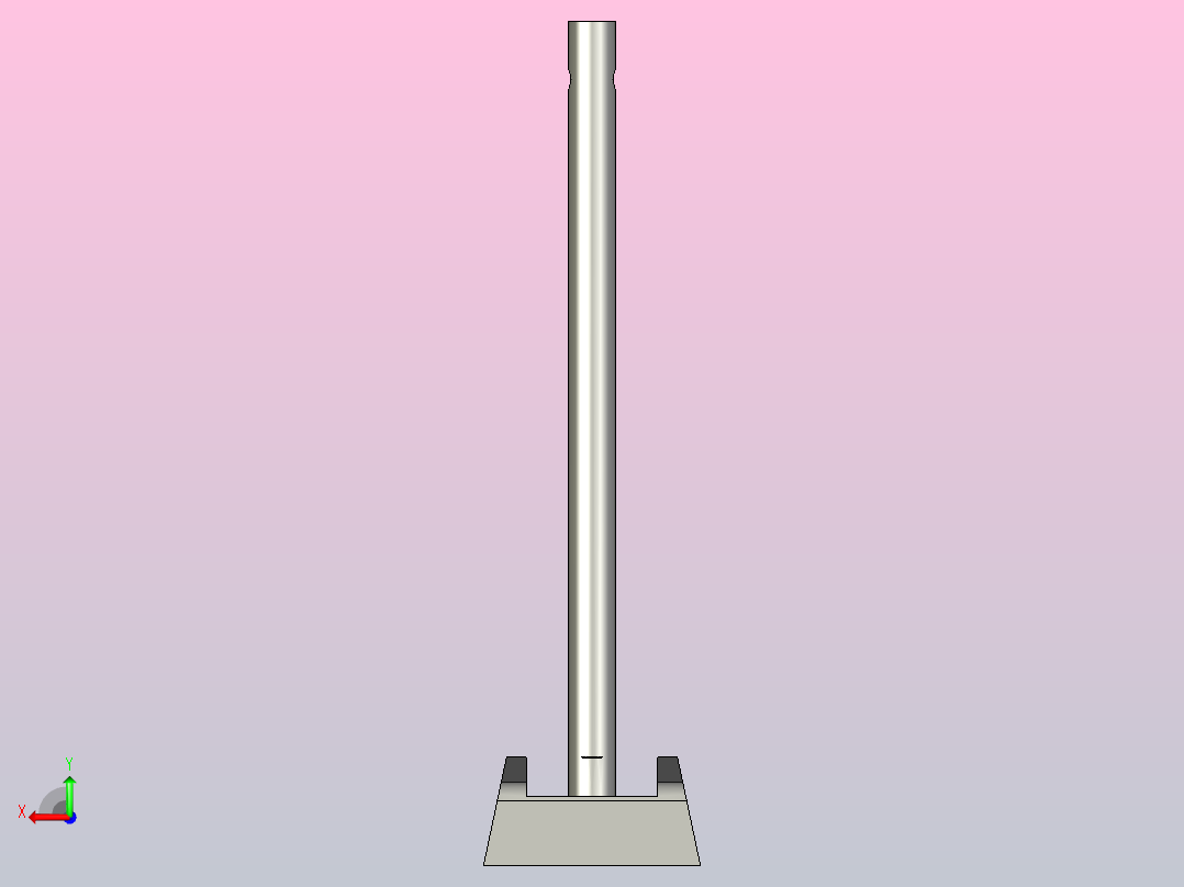 JB-AL-C-L200-C2带柄圆双轨夹后视图