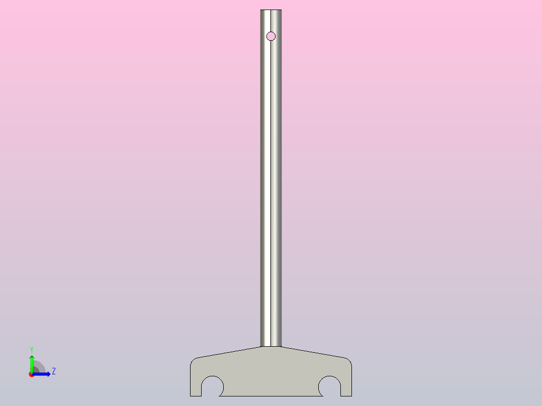 JB-AL-C-L200-C2带柄圆双轨夹左视图