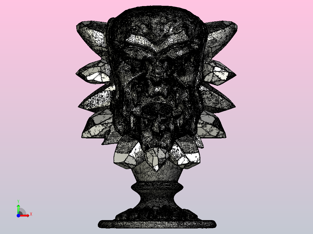 comic-monster-fan-sculpt动漫人物游戏前视图