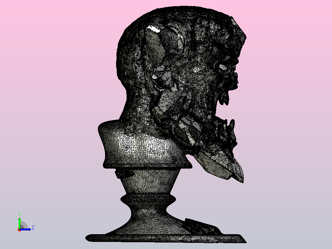 comic-monster-fan-sculpt动漫人物游戏左视图