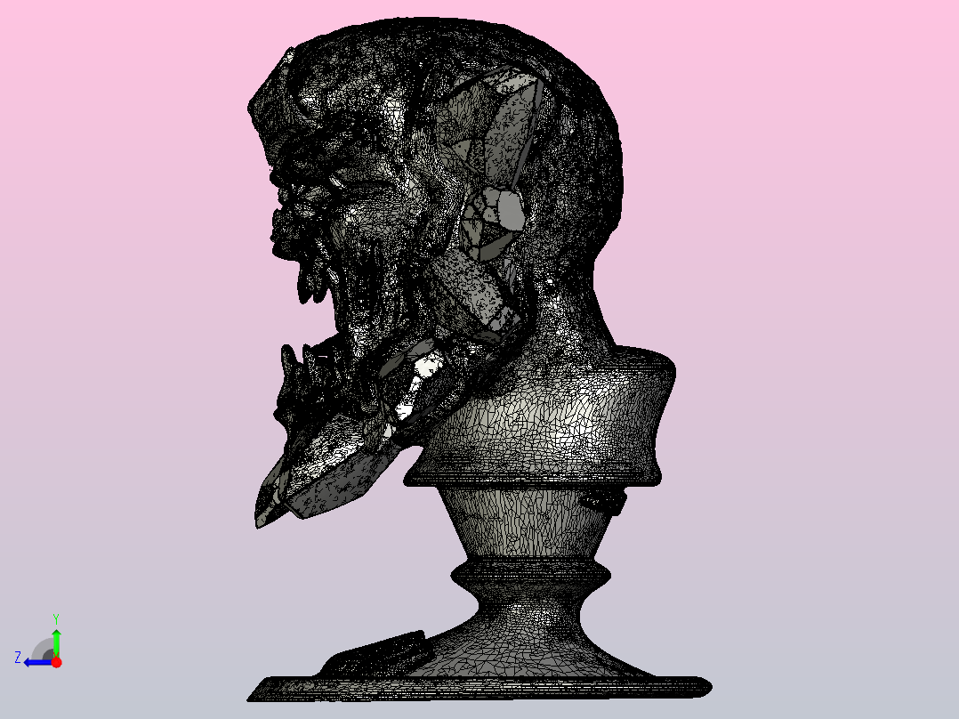 comic-monster-fan-sculpt动漫人物游戏右视图