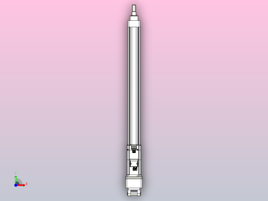 轻载电动缸TPA-ESR40-1210C-L500-MR-CB-W-P40-C3前视图