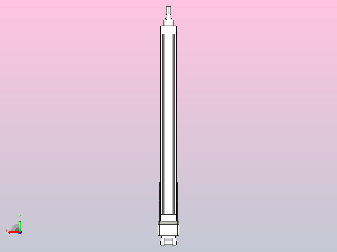 轻载电动缸TPA-ESR40-1210C-L500-MR-CB-W-P40-C3后视图
