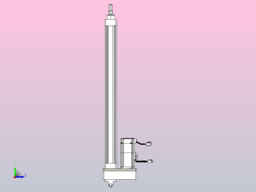 轻载电动缸TPA-ESR40-1210C-L500-MR-CB-W-P40-C3左视缩略图