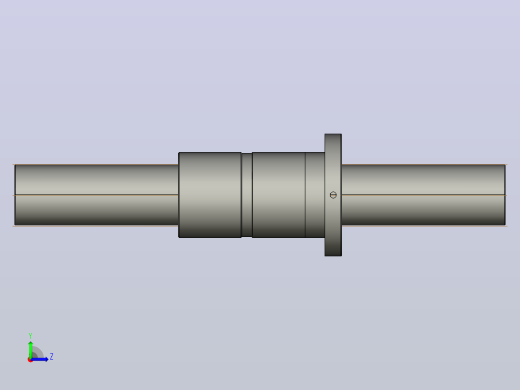 FFZD8012-4滚珠丝杆3D模型左视缩略图