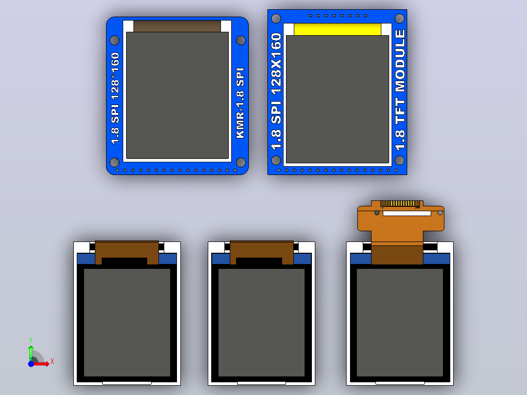 1.8英寸LCD TFT模块前视图