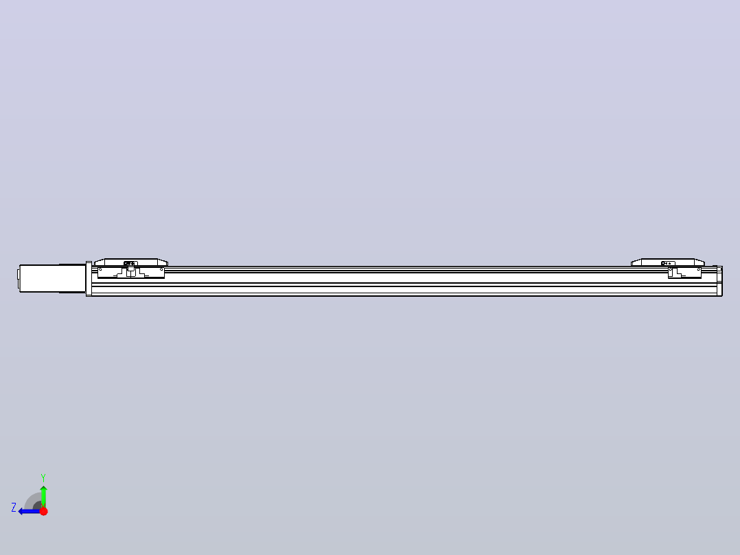 皮带直线轴双滑块型TPA-GCBS-50-P42-L350-QR-M10-N3右视图