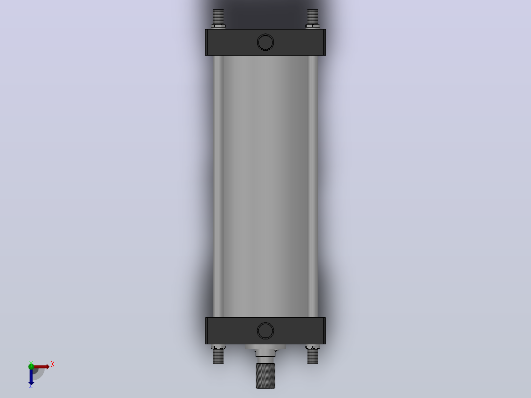QGA、QGAI系列气缸[QGA-SD 200×400-SD]俯视图