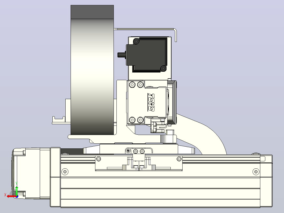 XYGT320-A3-50-100-M-C-0001负载5-8KG XY丝杆模组 内嵌式 XYGT320-A3 替换东佑达TOYO直线滑台模组后视图