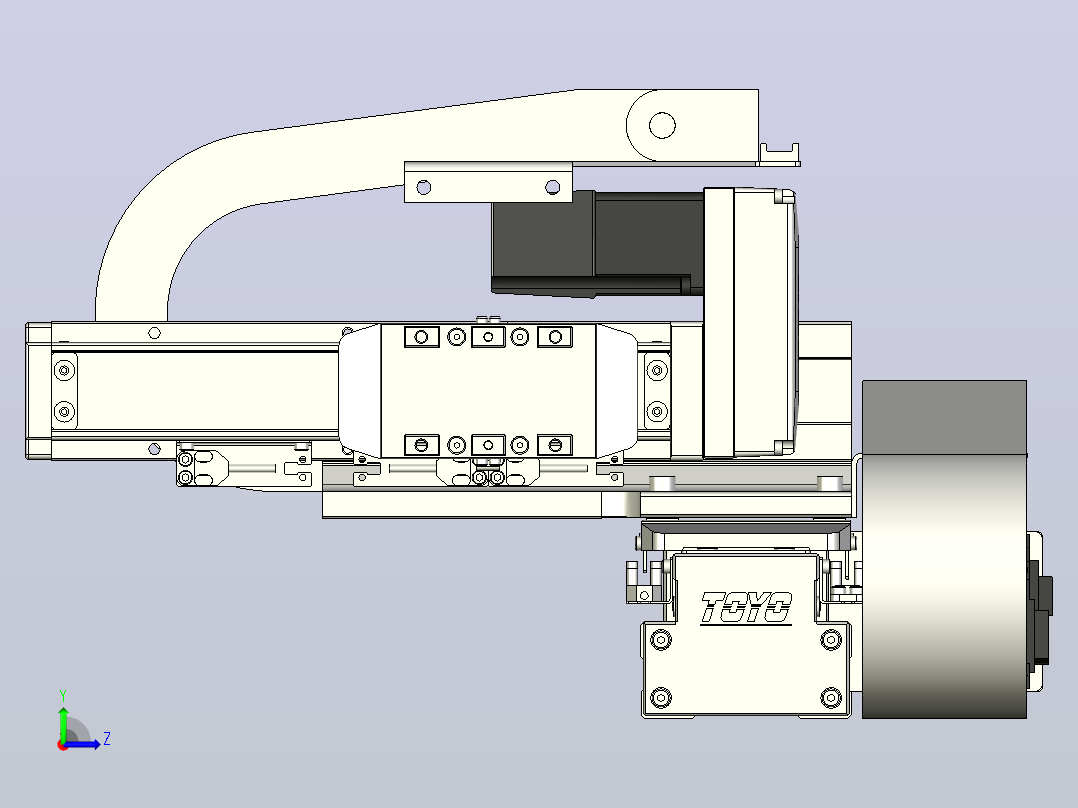 XYGT320-A3-50-100-M-C-0001负载5-8KG XY丝杆模组 内嵌式 XYGT320-A3 替换东佑达TOYO直线滑台模组左视图