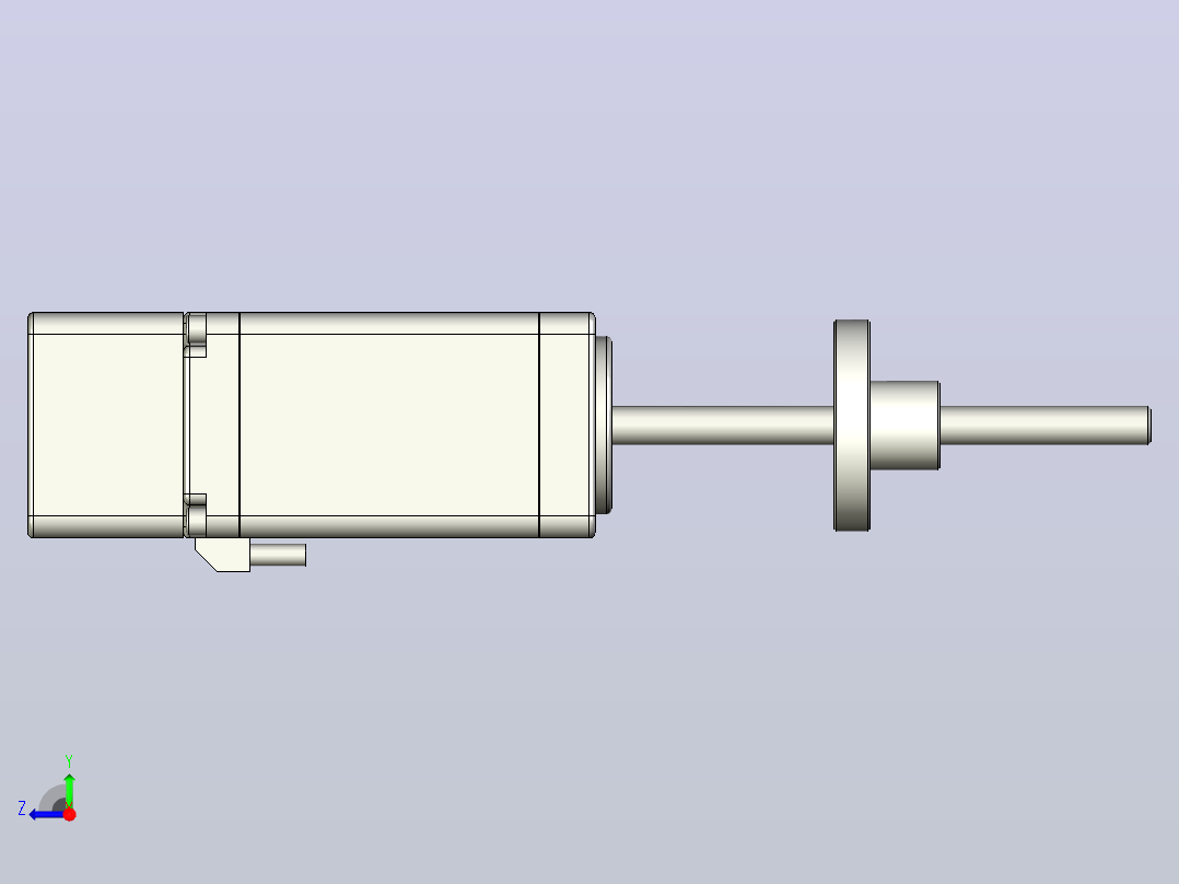 20mm 系列 T型丝杆直线闭环步进电机右视图