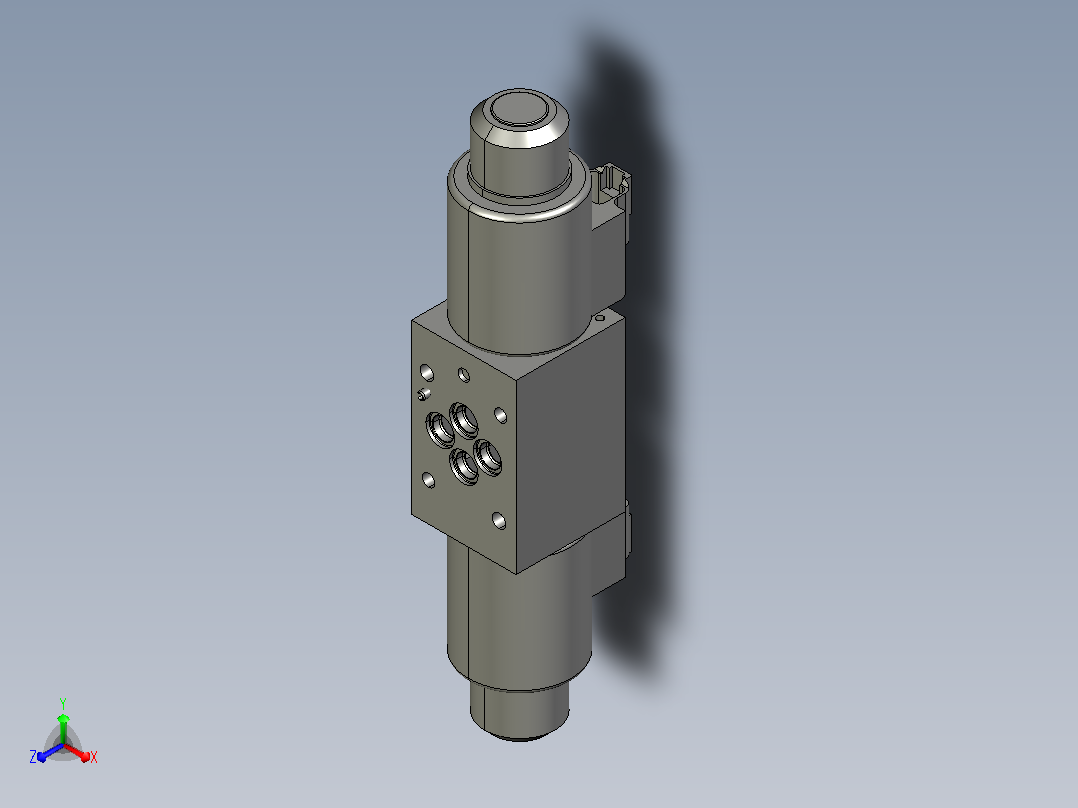 伊顿液压元件DG4V-3M-C-KUP5D-60-ROCK正等轴测图