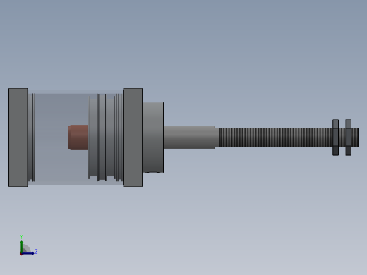 横拉杆气动缸 125x32x75.5 mm左视缩略图