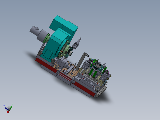 输出主动齿轮液压夹具组立图