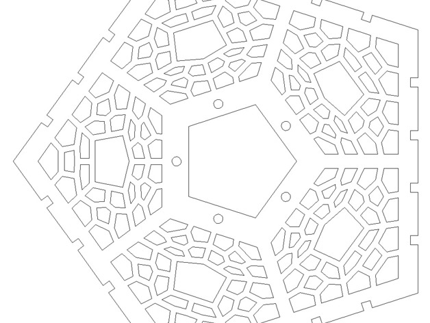 多面体影子灯激光雕刻图纸 dxf格式