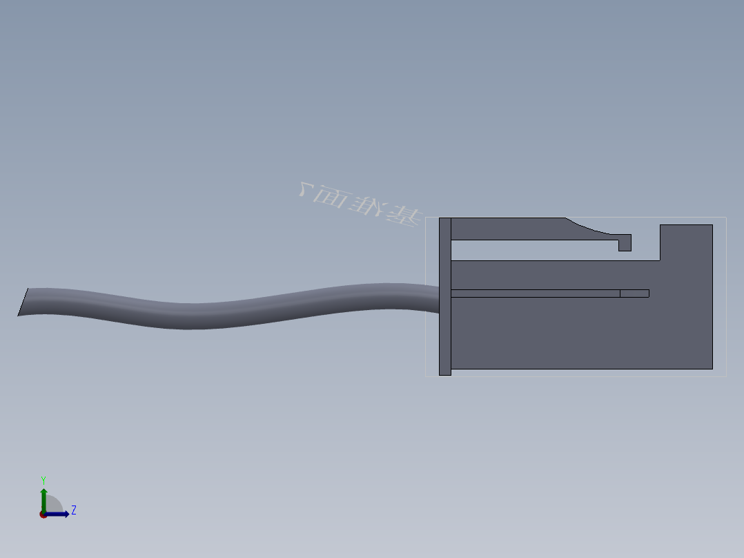 SMA接插件左视图