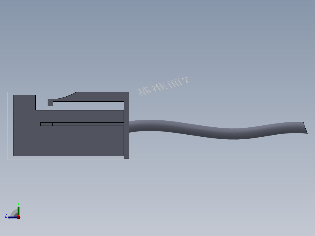 SMA接插件右视图