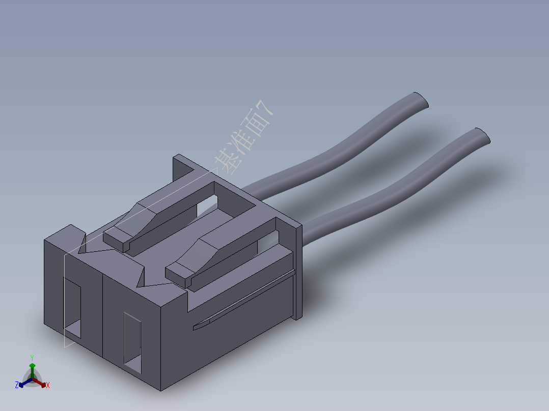 SMA接插件正等轴测图