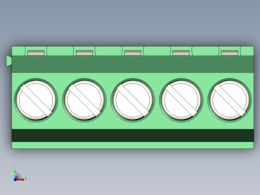 PCB Terminal Block 5 DEG381-3.5前视缩略图