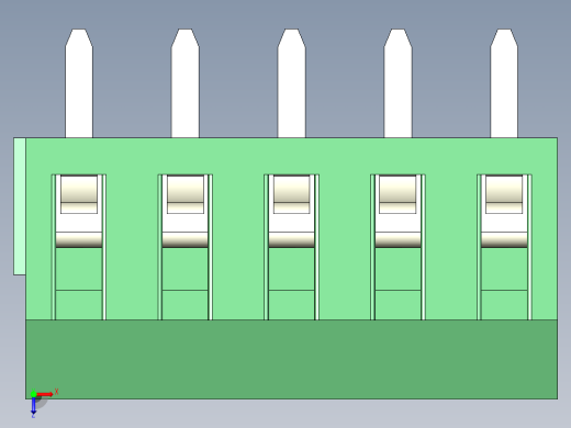 PCB Terminal Block 5 DEG381-3.5俯视缩略图
