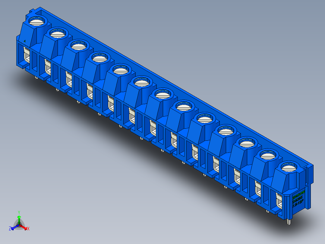 DEGSON DG365 系列 7.5mm 接线端子-DG365-7.5-13P-12-00AH主视图