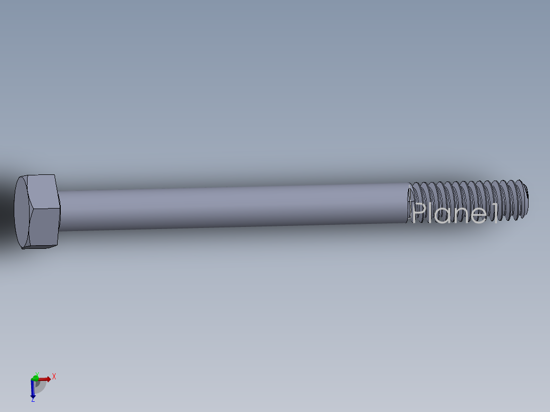 UNC 六角螺栓-Hex Bolt 0.250-20 x 3