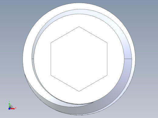 UNC 平头紧定螺钉-UNC SET SCREW 0.500 x0.500.STEP前视缩略图