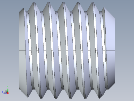 UNC 平头紧定螺钉-UNC SET SCREW 0.500 x0.500.STEP右视缩略图