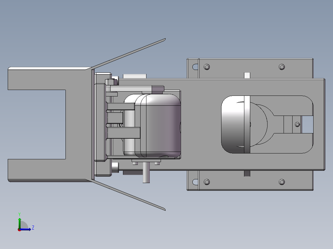 572小型车床左视图