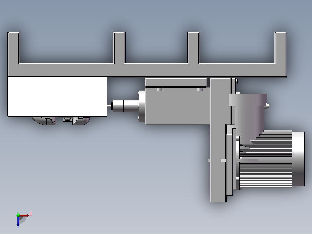 572小型车床俯视图