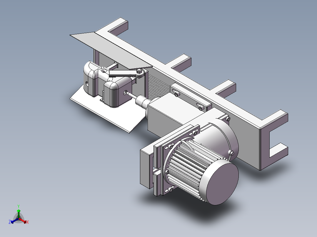 572小型车床正等轴测图