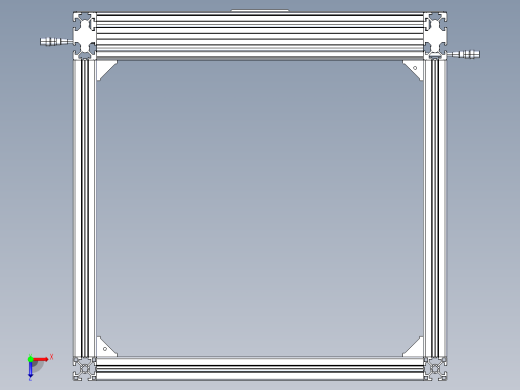 结构简单的框架型材铝包括垂直门俯视缩略图
