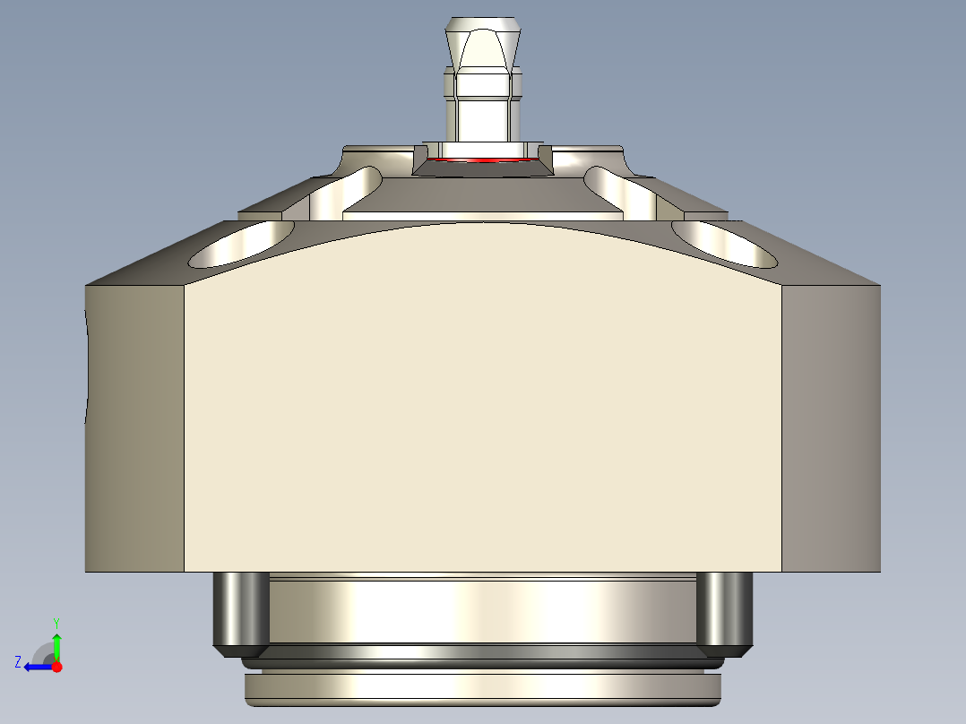 KOSMEKSFA1000-M1A-060多系列多零件图纸模型多系列多零件图纸模型右视图