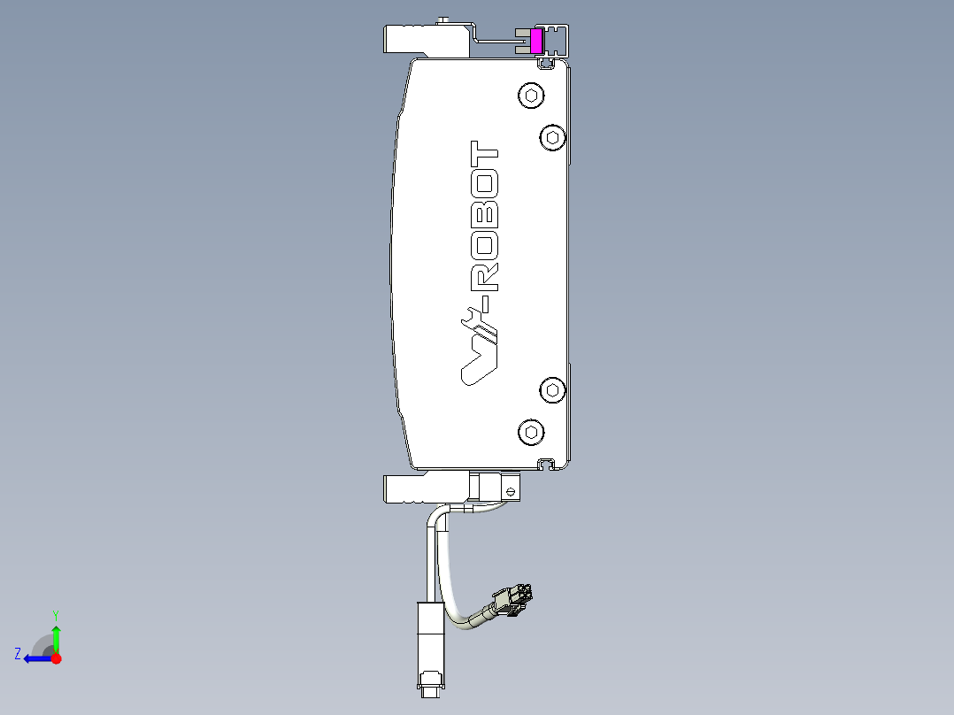 威洛博VL系列直线电机模组-VL22H1-S750右视图