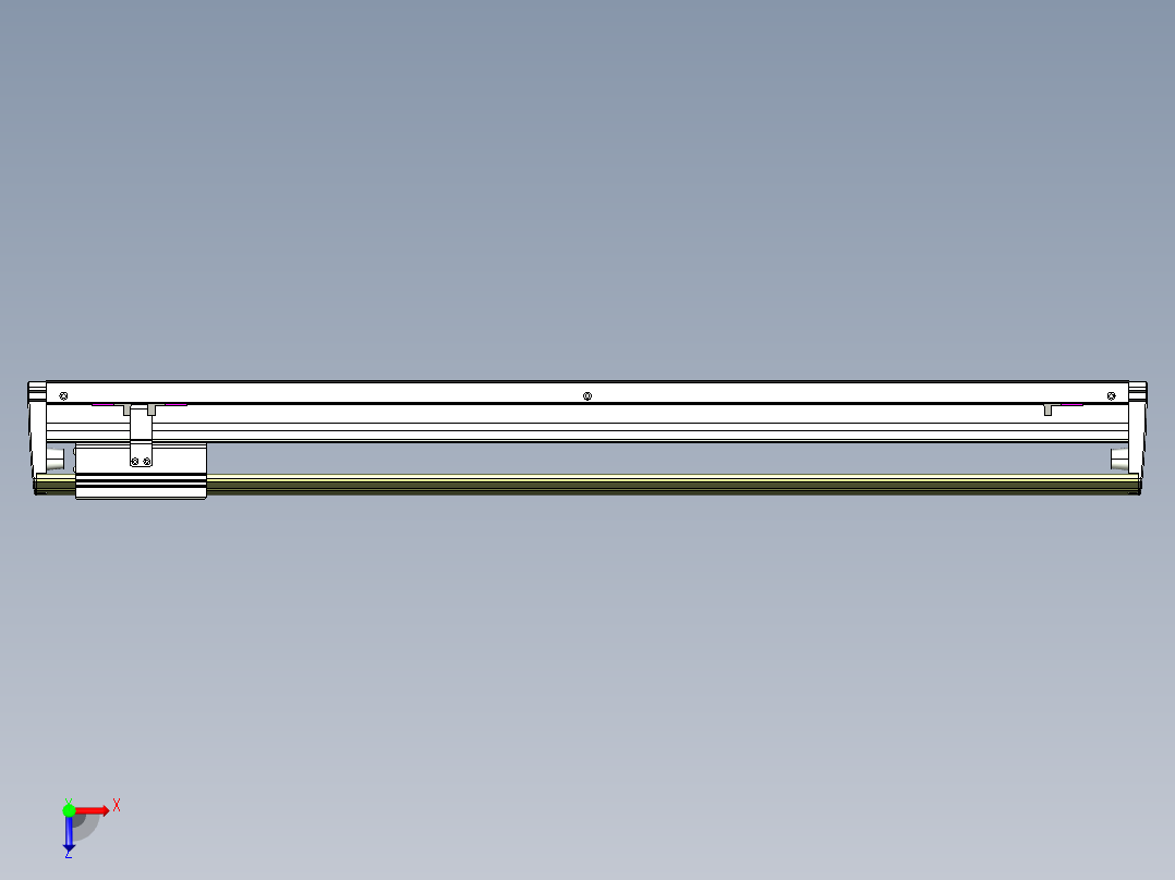 威洛博VL系列直线电机模组-VL22H1-S750俯视图