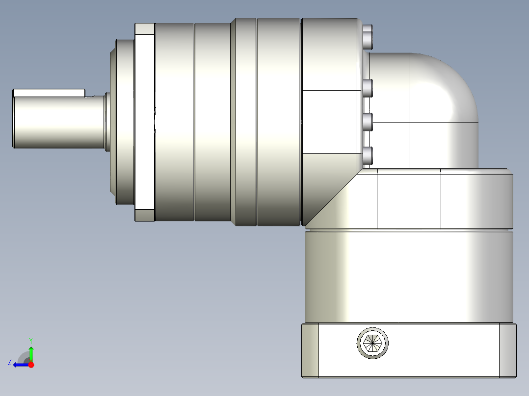 多摩川行星减速机TBR-060-L1-14BK14右视图