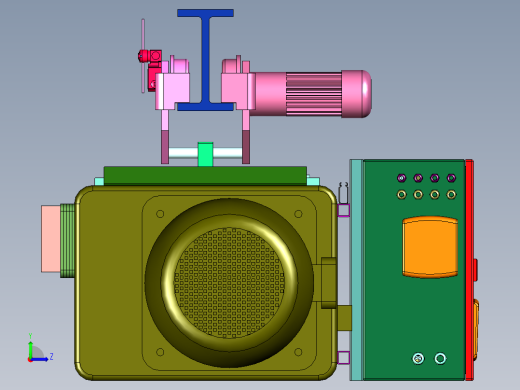 八吨电动葫芦含跑车控制箱左视缩略图